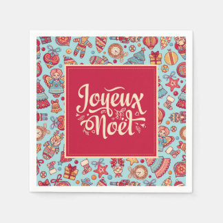 Serviette En Papier Joyeux Noel Joyeux Noël motif français
