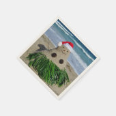 Serviette En Papier Joyeux Noël Mele Kalikimaka Sandman Snowman (Coin)