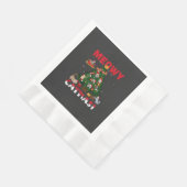 Serviette En Papier Joyeux Noël miaou (Coin)