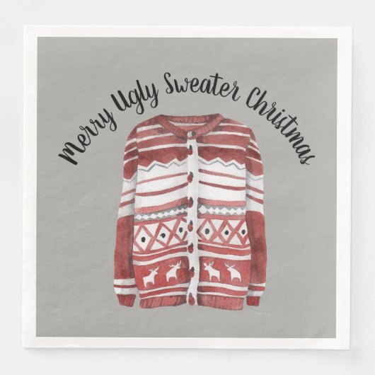 Serviette En Papier Joyeux Noël moche (Devant)
