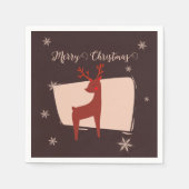 Serviette En Papier Joyeux Noël mon petit cerf (Devant)