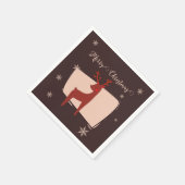 Serviette En Papier Joyeux Noël mon petit cerf (Coin)
