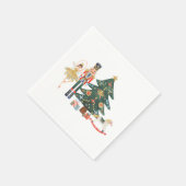 Serviette En Papier Joyeux Noël Nutcracker Ballet (Coin)