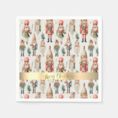 Serviette En Papier Joyeux Noël Nutcracker Holiday (Devant)
