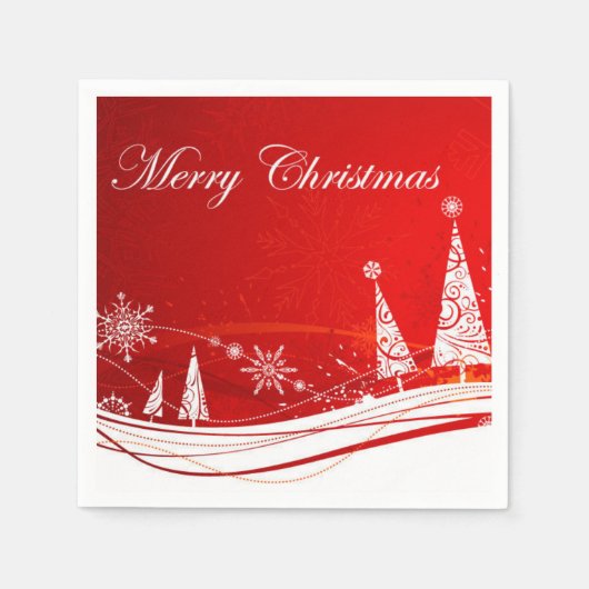 Serviette En Papier Joyeux Noël Papier Napkins (Devant)