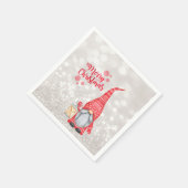 Serviette En Papier Joyeux Noël, Parties scintillant Bokeh, Mignonne G (Coin)