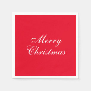 Serviette En Papier Joyeux Noël personnalisé Ajouter votre texte éléga