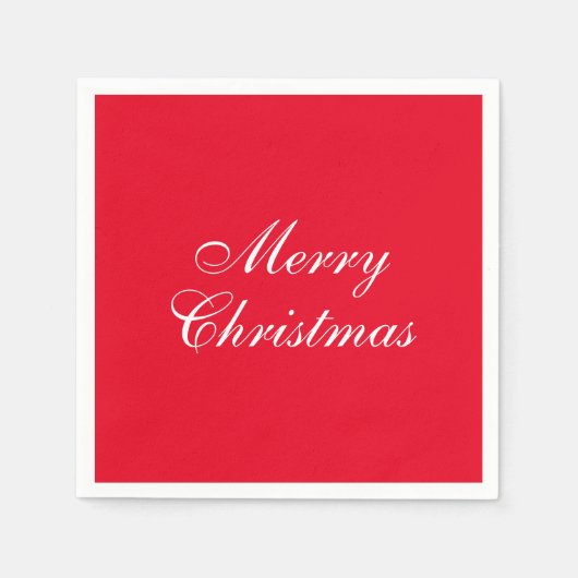 Serviette En Papier Joyeux Noël personnalisé Ajouter votre texte éléga (Devant)