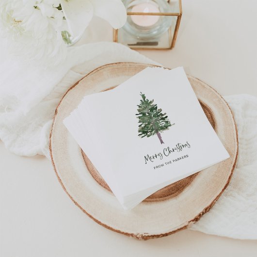 Serviette En Papier Joyeux Noël | Pin simple minimal