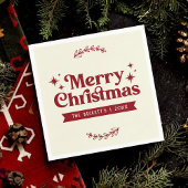 Serviette En Papier Joyeux Noël Retro Super