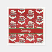 Serviette En Papier Joyeux Noël Santa Hat (Devant)