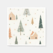 Serviette En Papier Joyeux Noël! Serviettes de Noël. (Devant)