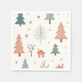 Serviette En Papier Joyeux Noël! Serviettes de Noël. (Devant)