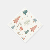 Serviette En Papier Joyeux Noël! Serviettes de Noël. (Coin)