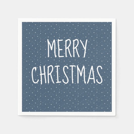 Serviette En Papier Joyeux Noël sur les étoiles (Devant)