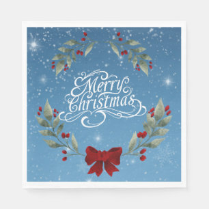 Serviette En Papier Joyeux Noël Verset de la Bible