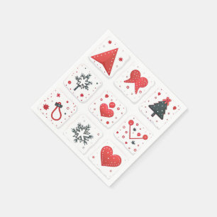 Serviette En Papier Joyeux Noël vintage