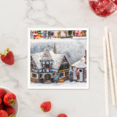 Serviette En Papier Joyeux Noël vintage (En situation)
