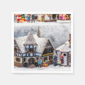 Serviette En Papier Joyeux Noël vintage (Devant)