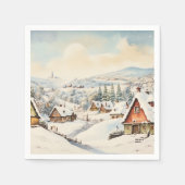 Serviette En Papier Joyeux Noël vintage (Devant)