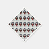 Serviette En Papier Joyeux Noël Wreath mignonne Teddy Bear Motif (Coin)