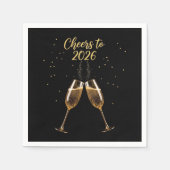 Serviette En Papier Joyeux Nouvel An 2026 de la fête Napkins (Devant)