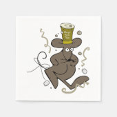 Serviette En Papier Joyeux Nouvel An Papier Souris (Devant)