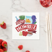 Serviette En Papier Joyeux Nowruz Nouvel An persan (En situation)