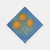 Serviette En Papier Joyeux Oeuf d'anniversaire (Coin)