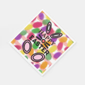 Serviette En Papier Joyeux oeufs de lapin lapin de Pâques (Coin)