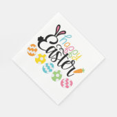 Serviette En Papier Joyeux oeufs de Pâques (Coin)