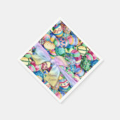 Serviette En Papier Joyeux Oeufs Peints de Pâques serviettes (Coin)