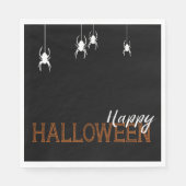 Serviette En Papier Joyeux Orange Halloween Ariders | Partie (Devant)