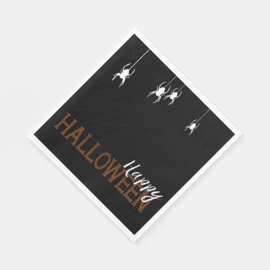 Serviette En Papier Joyeux Orange Halloween Ariders | Partie (Coin)