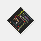 Serviette En Papier Joyeux papier d'anniversaire Brooklyn (Coin)