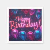 Serviette En Papier Joyeux papier d'anniversaire Napkin (Devant)