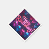 Serviette En Papier Joyeux papier d'anniversaire Napkin (Coin)