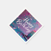 Serviette En Papier Joyeux papier d'anniversaire Napkin (Coin)