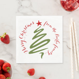 Serviette En Papier Joyeux papier de Noël Napkin