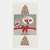 Serviette En Papier Joyeux papier de Noël Napkin avec arbre de Noël (Devant)