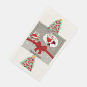 Serviette En Papier Joyeux papier de Noël Napkin avec arbre de Noël (Coin)
