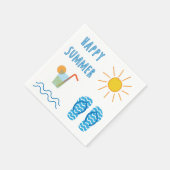 Serviette En Papier Joyeux papier d'été Napkin (Coin)