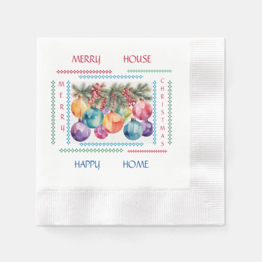 Serviette En Papier Joyeux papier domestique Napkin (Devant)