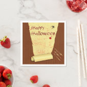 Serviette En Papier Joyeux papier peint Halloween sanglant (En situation)