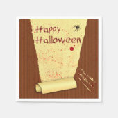 Serviette En Papier Joyeux papier peint Halloween sanglant (Devant)