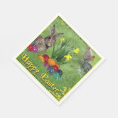 Serviette En Papier Joyeux Pâques (Coin)