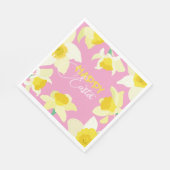 Serviette En Papier Joyeux Pâques. (Coin)