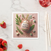 Serviette En Papier Joyeux Pâques (En situation)