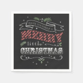 Serviette En Papier Joyeux petit cocktail de Noël Napkins (Devant)