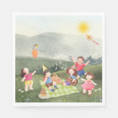 Serviette En Papier Joyeux Pique-Nique Anniversaire Jardin pour enfant (Devant)